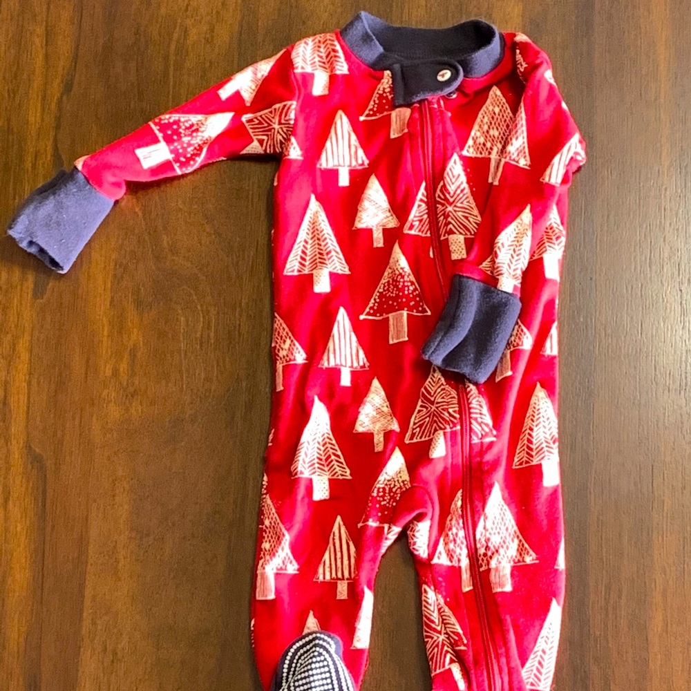 Burt’s Bees Baby Red Tree PJs
